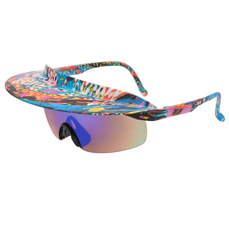 Daszek przyczepia się do okularów przeciwsłonecznych z daszkiem przymocowanym okulary rowerowe osłona przeciwsłoneczna okularów przeciwsłonecznych, wiatroszczelnych okularów przeciwsłonecznych DXAA
