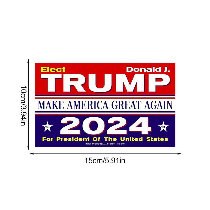 10 Stuks 2024 Troef Sticker Troef Custom Bumper Sticker Troef Telefoon Case Auto Bumper Decor Voor Presidentsverkiezingen 3.9*5,9 Inch