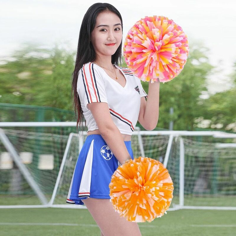 Persediaan olahraga Klub Bunga kompetisi pegangan lubang ganda pemandu sorak bola menari dekorasi pesta Cheerleader pompom