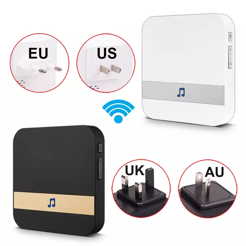 1PCS Wireless WiFi ประตู Chime Bell AC 110-220V สมาร์ทในร่ม US EU UK AU Plug XSH App สำหรับ EKEN V5 V6 V7 M3