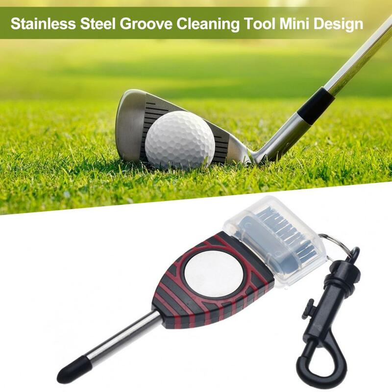 Golf Club 2 Lados Kit De Escova De Limpeza, Putter Wedge Ball Cleaner Kit, Golf Club Acessórios