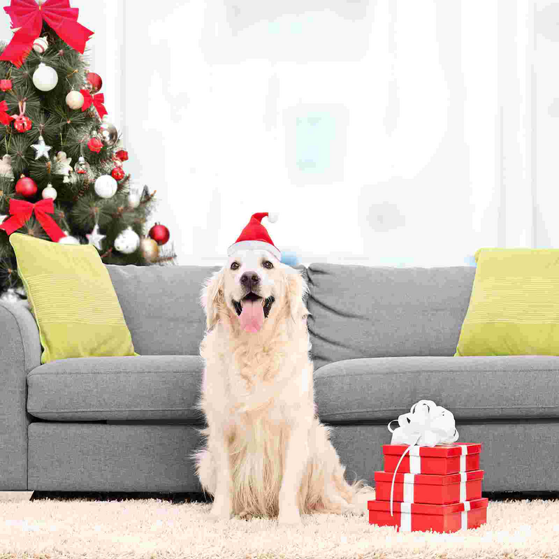 Рождественское украшение для домашних питомцев, собаки, кошки, маленького щенка, Рождественский праздничный костюм, реквизит для косплея, крышки, рождественские Домашние животные