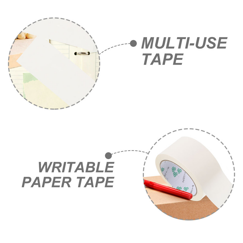 Packing Shipping Tape Writable Kraft White Duct Tape Writable Paper Delivery Packing Tape Box Tape Heavy Duty Packing Tape