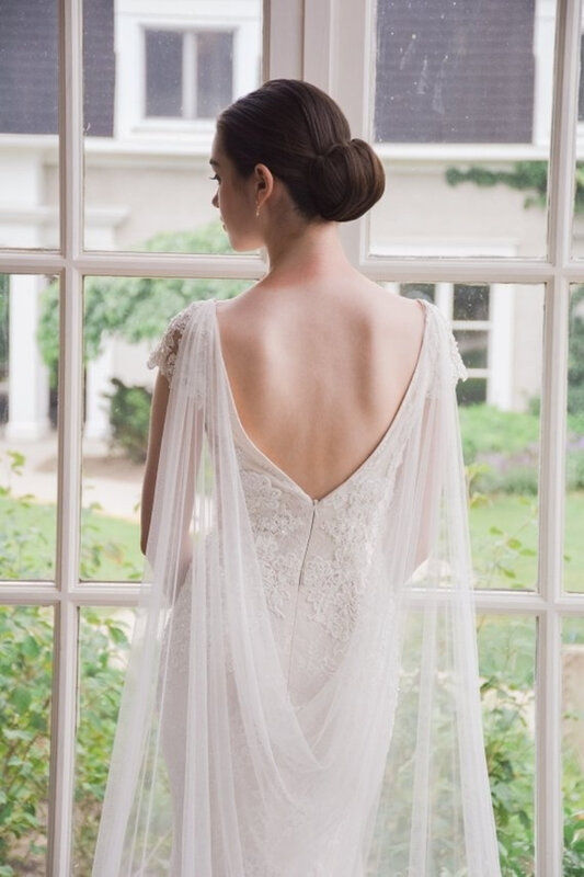 Robe de mariée châle transparent, longue couverture de mariée, voile de mariage 550Veil, 550Veil