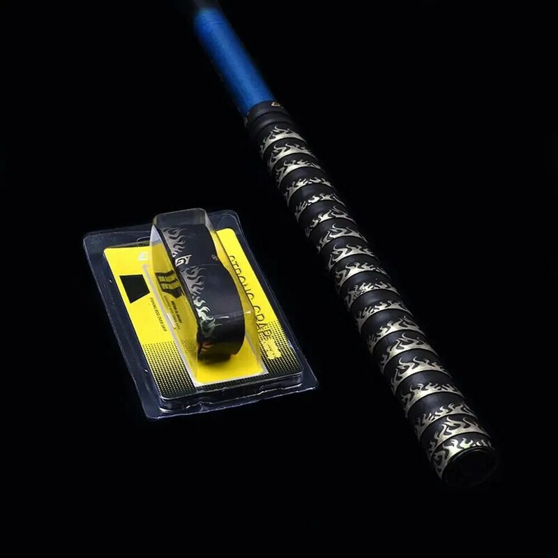 1.6m Anti-slip Racket Grip Tape Keel Design Shock Absorption Anti-slip Band Sweat Absorbed Thicken Fishing Rod Sweatband