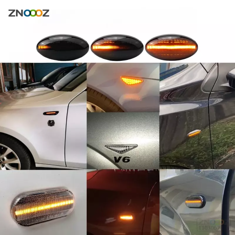 2x LED dynamische Blinker Seiten markierung leuchte für Peugeot 1007 107 108 206 301 307 407 4007 607 Partner Experte Reisender