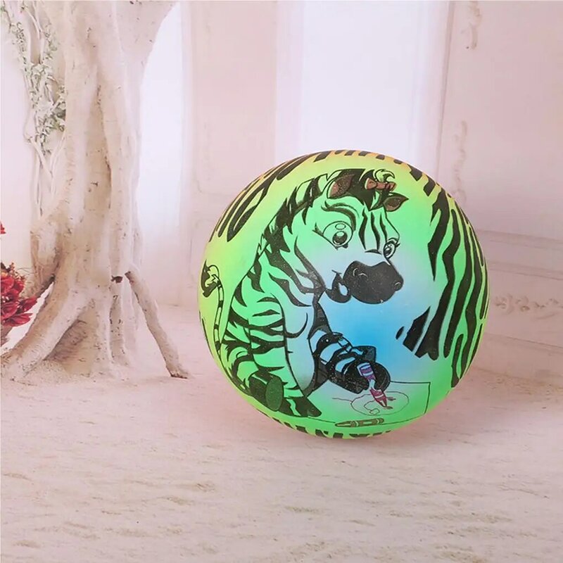 Bola de praia inflável com padrão colorido para adultos e crianças, brinquedo aquático