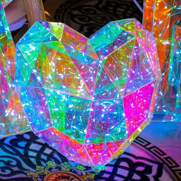دب Te-Ddy مضيء للأطفال ، ضوء LED اصطناعي ، قزحي الألوان ، هدية رومانسية لفتاة ، عيد ميلاد مفاجأة وعيد الحب