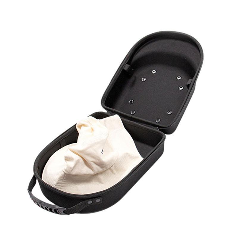 กล่องใส่หมวกเบสบอล EVA แบบแข็งกันน้ำได้กล่องเก็บหมวก Tali bahu กล่องใส่กระเป๋าเดินทางคาราบิเนอร์