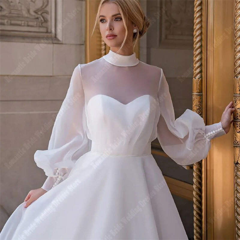 Elegant Women's Chiffon Wedding Dresses For Women Gorgeous A-Line Princess Bridal Gowns Formal Beach Party Vestido De Novia 2024