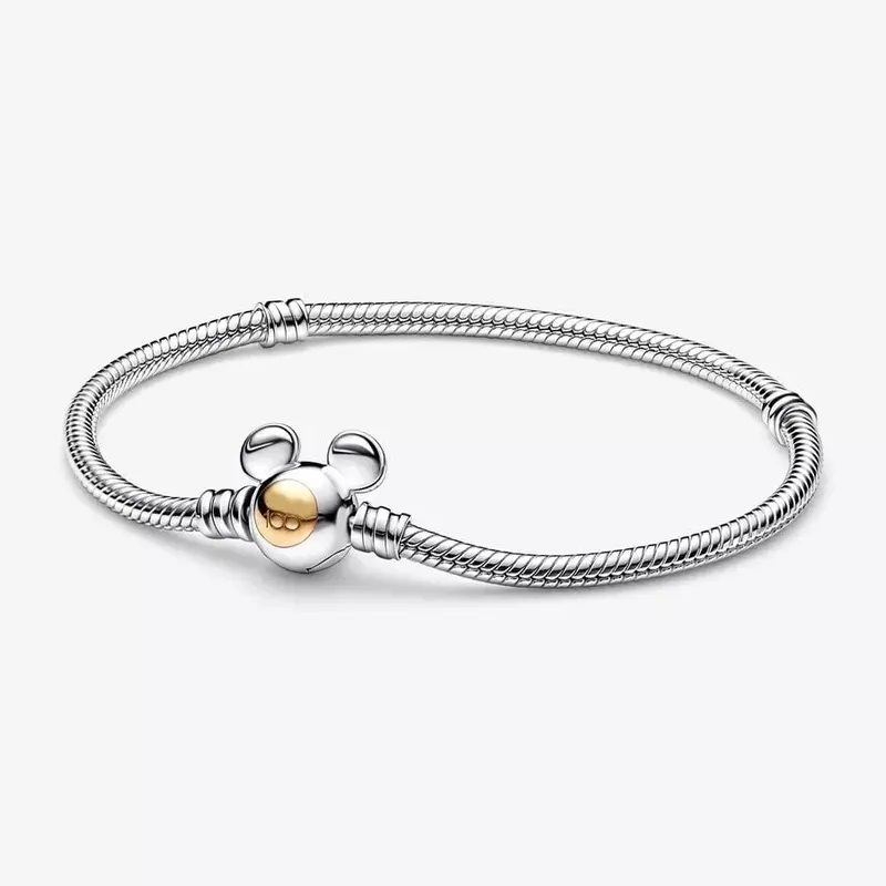 925 silver Potdemiel Disney Mickey Pumpkin Car Bracelet Suitable for Pandor Charm Pendant Diy Women's Jewelry Accessories Gift