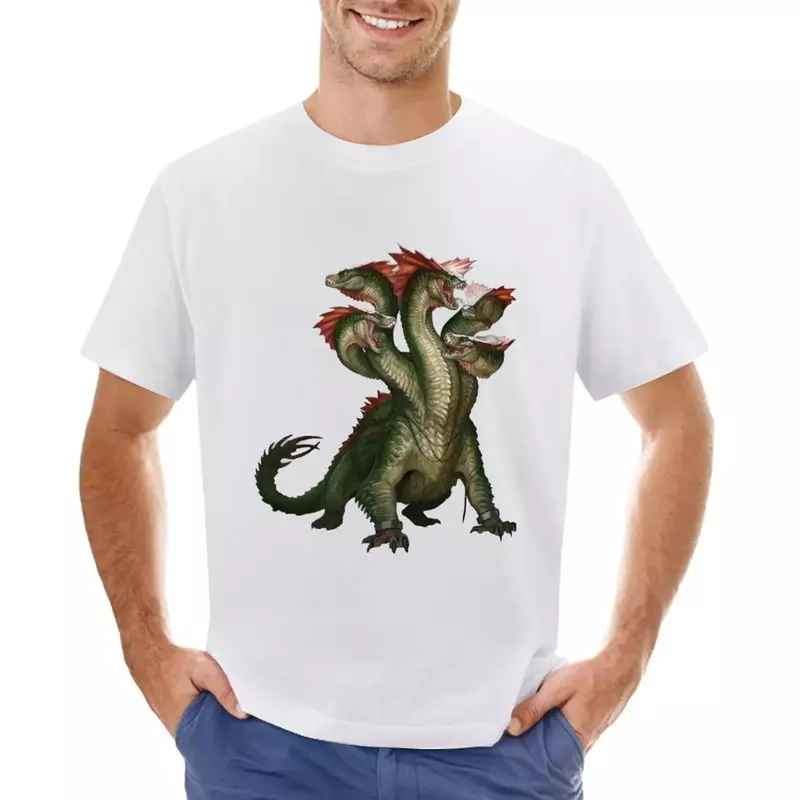 Homm hydra t-shirt zwierzęcy prinfor chłopięce koszulki celne oversized slim fit t t shirts dla mężczyzn