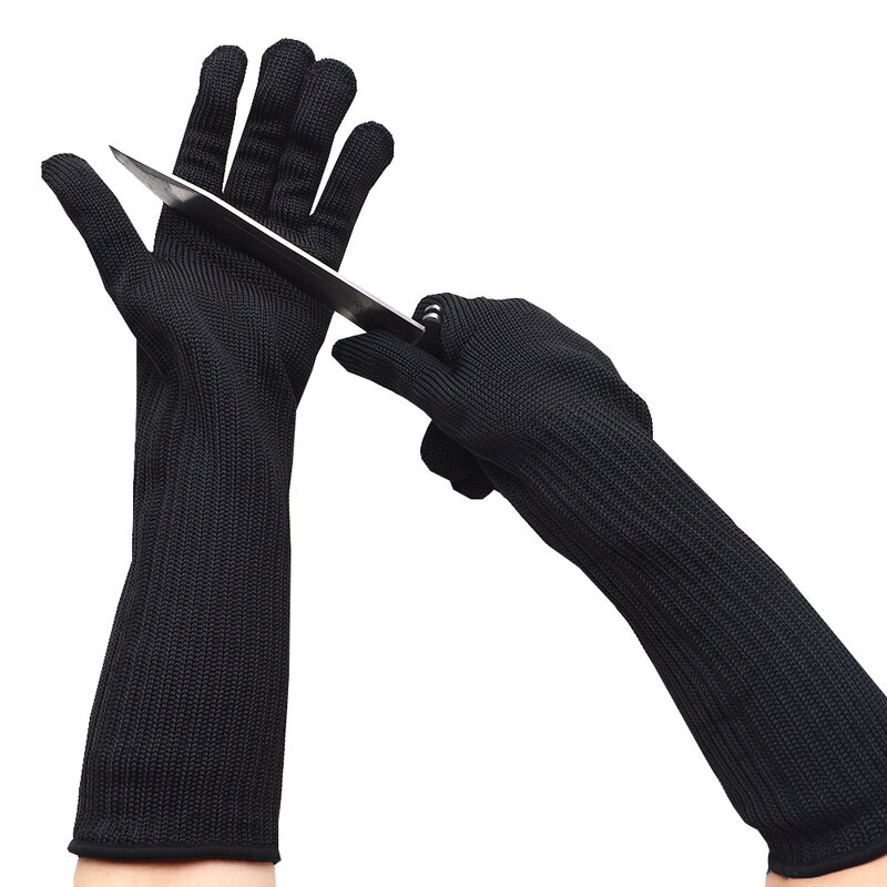 Level 5 Cut Proof Stab Resistant Wire Metal Glove Kitchen Butcher Cuts Gloves For Protector Work Arm Gardening Safety Gloves