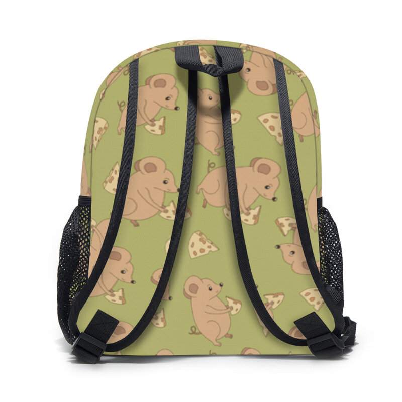 Kids Backpack Mouse with cheese cartoon rat Kindergarten Children Mochila School Bag