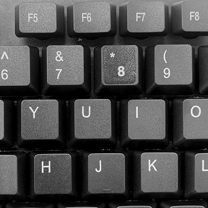 Letras Inglês fosco teclado adesivos, PVC adesivo para Tablet, computador, desktop, teclado, laptop, J9D0