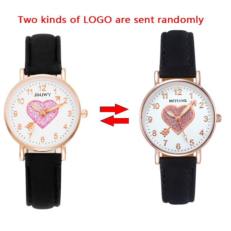Милые светящиеся Детские часы с циферблатом в форме сердца, светящиеся флуоресцентные модные женские часы для студентов, простые часы с любовью и первого взгляда