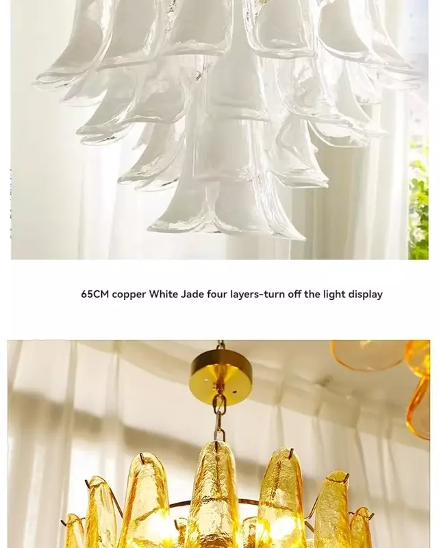 Lampu gantung kristal cabang Modern, lampu gantung plafon Kristal Panjang emas mewah untuk ruang makan ruang tamu kamar tidur