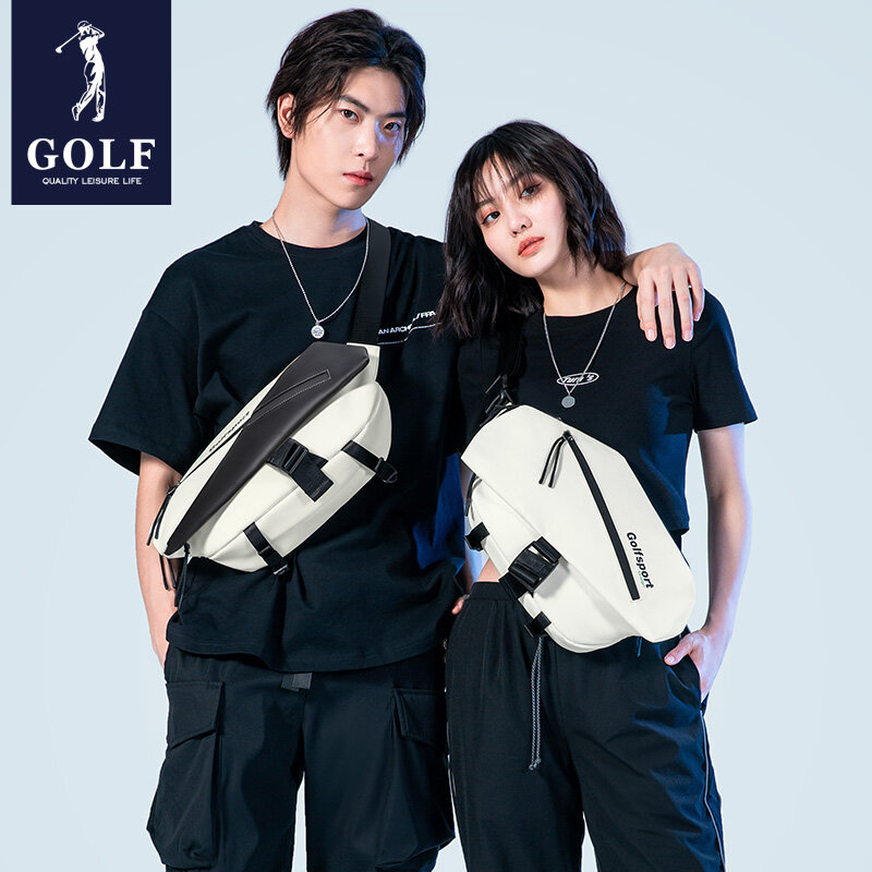男性用ゴルフショルダーバッグ,スポーツバックパック,ポストマン,大容量,新しいファッション
