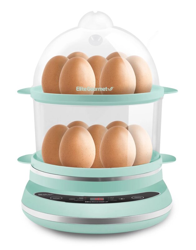 جهاز طهي البيض من طابقين قابل للبرمجة ، جهاز بخار ، جهاز بخار