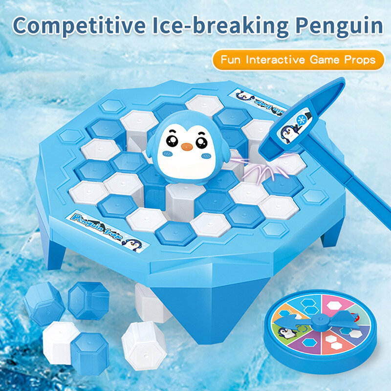 Juego de mesa para niños y adultos, juego de mesa para aliviar el estrés, juego de bloques de hielo, trampa para pingüino