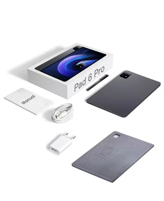 Versi Global Pad 6 Pro Snapdragon 2024 Tablet Android 13 16GB + 1TB 888 mAh Tablet PC 5G 11 inci WIFI HD 4K Mi Tab 10000 asli