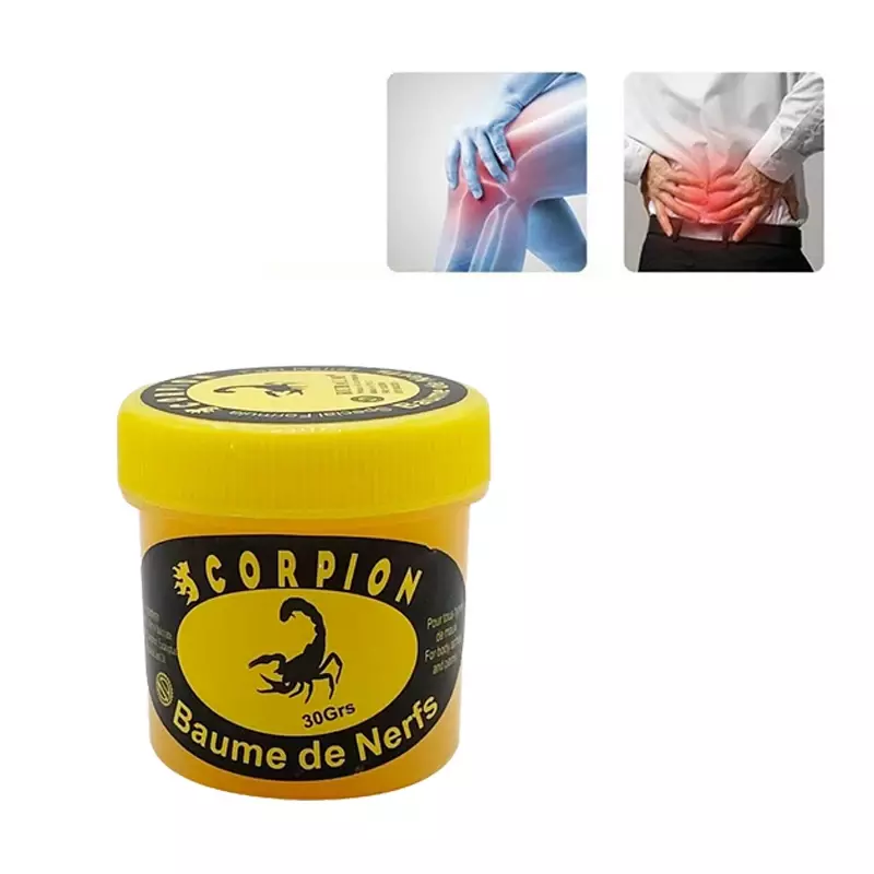 Ungüento de escorpión, crema autocalentable para aliviar la fatiga muscular, bálsamo para aliviar el dolor, reumatismo, dolor de espalda baja, golpes, yeso, 3 unidades