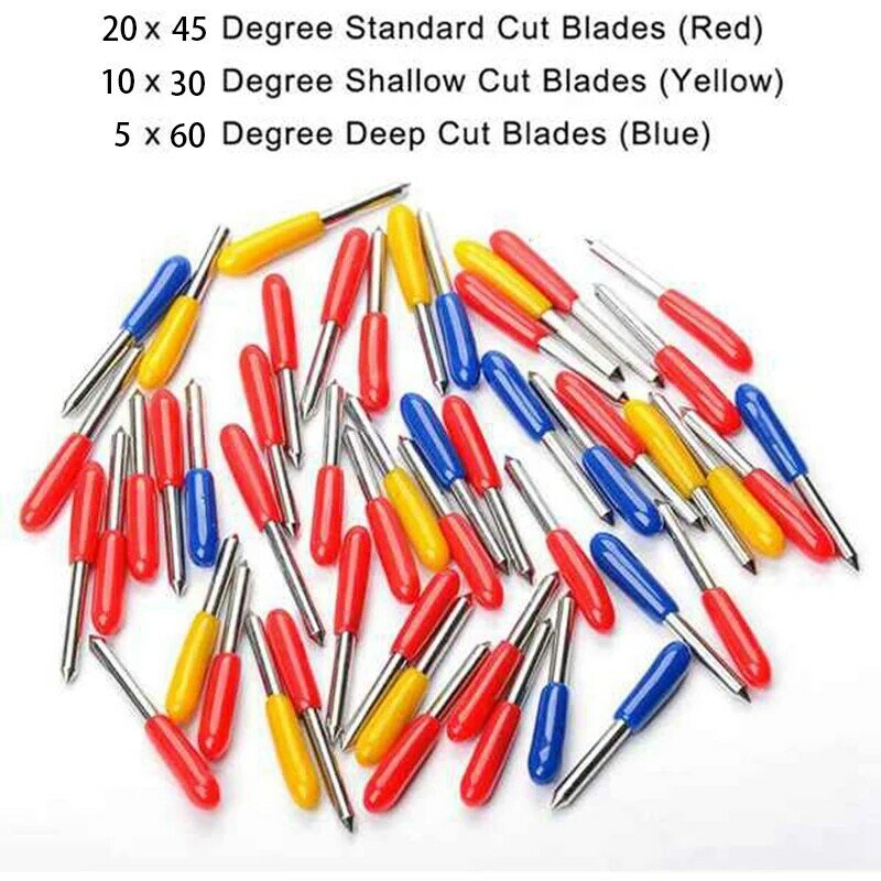 30/45/60 Degree for Roland Cricut Cutting Plotter Vinyl Blade Cutter Blades Cricut Machine Milling Cutter Carving Tools