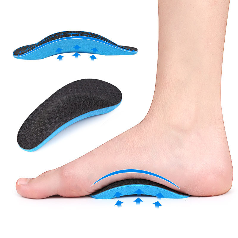 Bantalan Gel penopang lengkungan tinggi ortotik profesional bantalan Gel dukungan lengkungan 3D kaki datar wanita pria ortopedi nyeri kaki uniseks