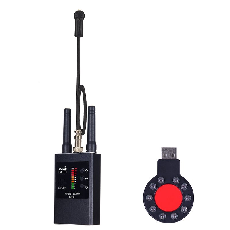 Detector de señal RF inalámbrico antiespía, buscador de Audio GSM, Detector de escaneo GPS, dispositivo de Radio, cámara profesional antirrobo, escaneo IR