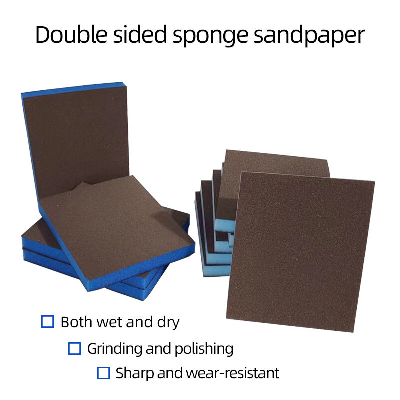 Papier ścierny gąbka gąbka papier ścierny ręcznie dwustronnie do szlifowania papier ścierny do szlifowania na sucho gąbka P220 P800