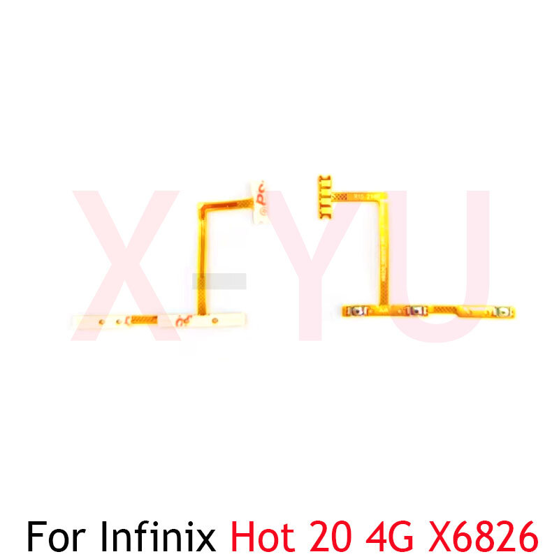 For Infinix Hot 20 20S 30 30i Play NFC X6826 X6827 X6831 X6835 X669 Power On Off Switch Volume Side Button Flex Cable
