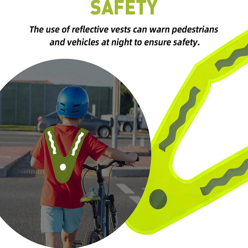 Coletes infantis de segurança de alta visibilidade, coletes respiráveis para correr, caminhar, bicicleta, crianças de 3 a 6 anos