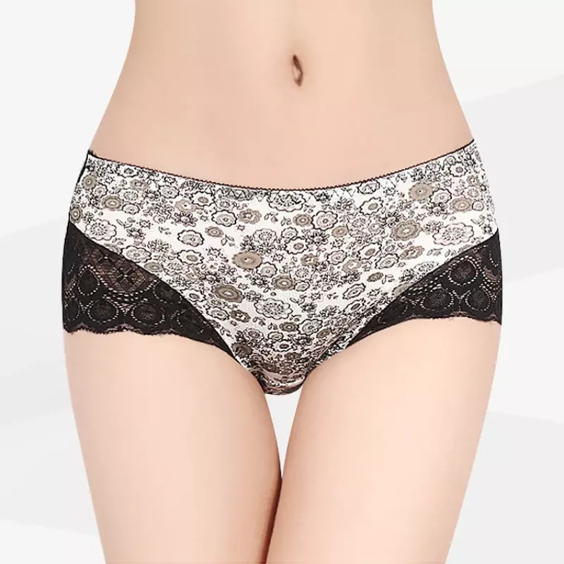 Women's Panties Japanese Lace Printed Physiological Pants Women Menstrual Wide Leakage Prevention Menstrual Period Panties New