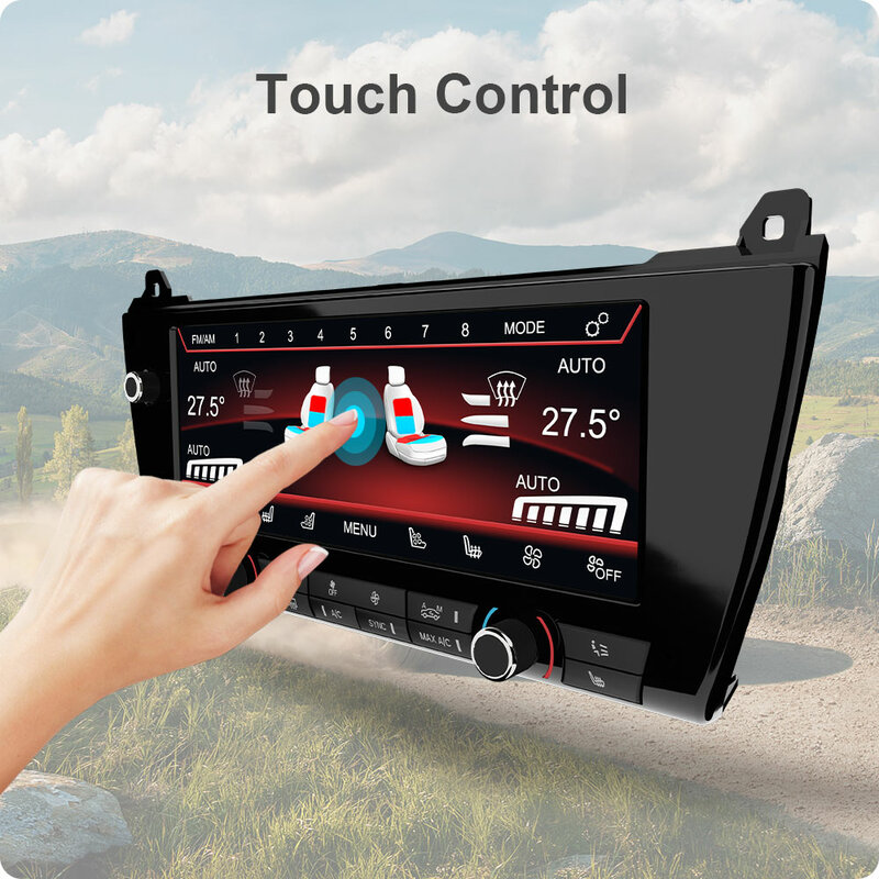 Tablero de aire acondicionado para coche, pantalla táctil LCD con Control de voz para BMW serie 5, F10, F11, 5GT, F07, F18, M5, años 2011 a 2017