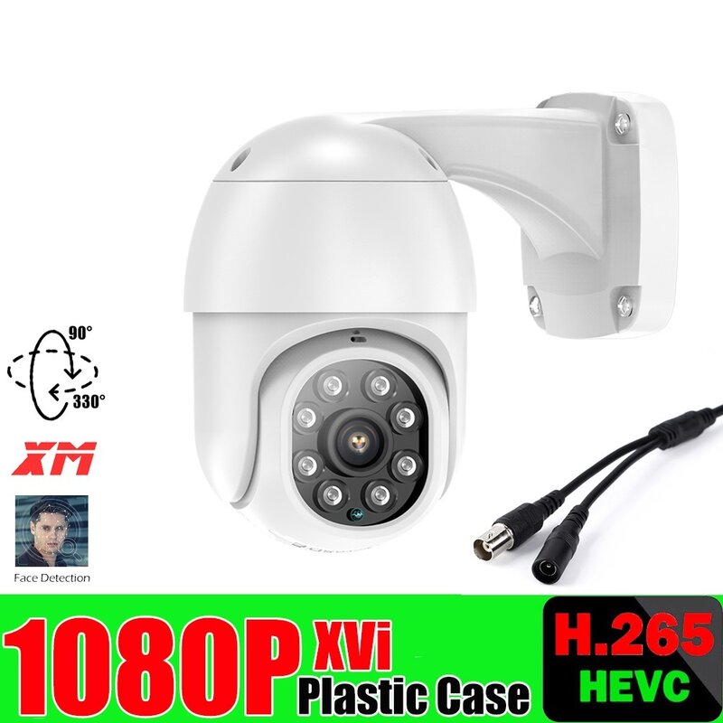 Kamera PTZ AHD 2.0MP luar ruangan 1080P Kamera CCTV Analog sistem keamanan kubah cepat tahan air kamera pengawas 30M Pan Tilt