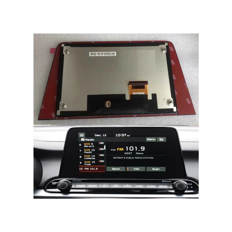 Pantalla LCD táctil para Kia Forte Nav, Radio 96160M7070wk, 2019, 2020, 2021, 8 unidades