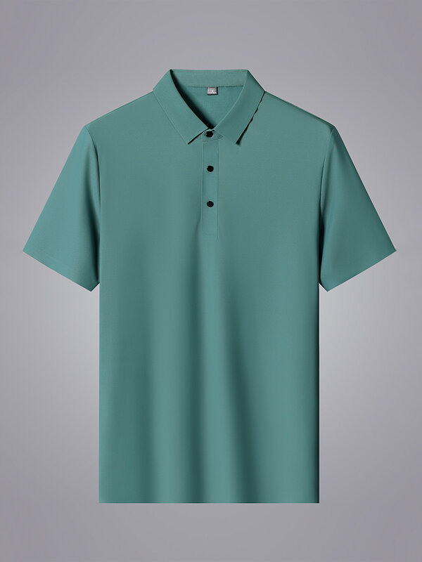 Letnie męskie koszulki Polo 2022 nowe klasyczne koszulki z krótkim rękawem oddychające chłodzenie szybkie suche nylonowe koszulki męskie T-shirt do golfa Plus rozmiar 8XL