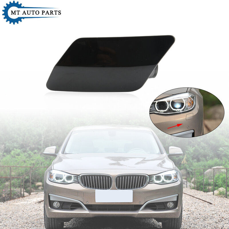 MTAP Headlight Washer Nozzle Cover For BMW 3 Series GT F34 F34 LCI 2013~2019 Unpainted Washer Jet Sprayer Cap 51117371847