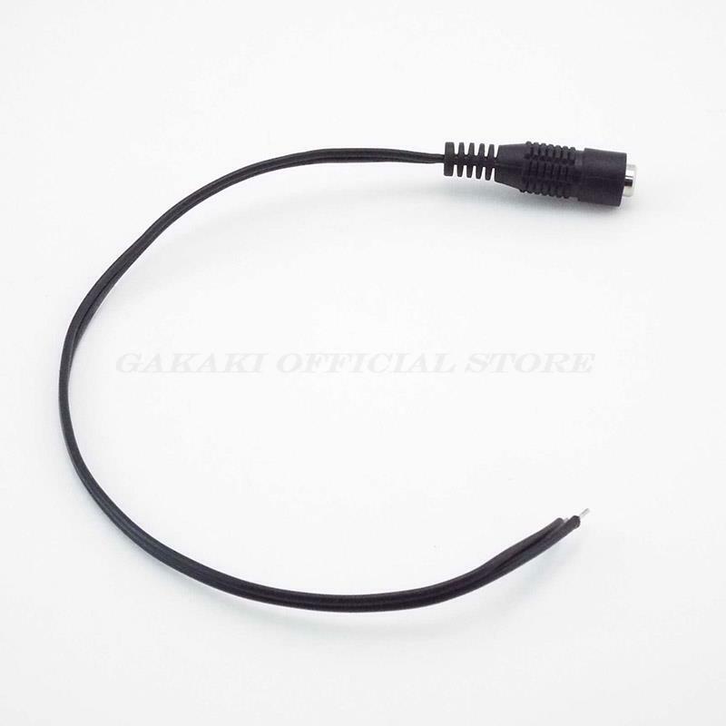 5 szt. Kabel siła żeńska DC 12V wtyk Adapter DC przewód Plug złącze do kamera telewizji przemysłowej taśmy LED 5.5*2.1mm