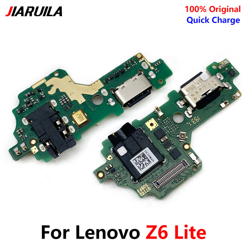 100% original novo usb flex para lenovo z6 lite l38111 doca carregador conector de carregamento cabo flexível substituição