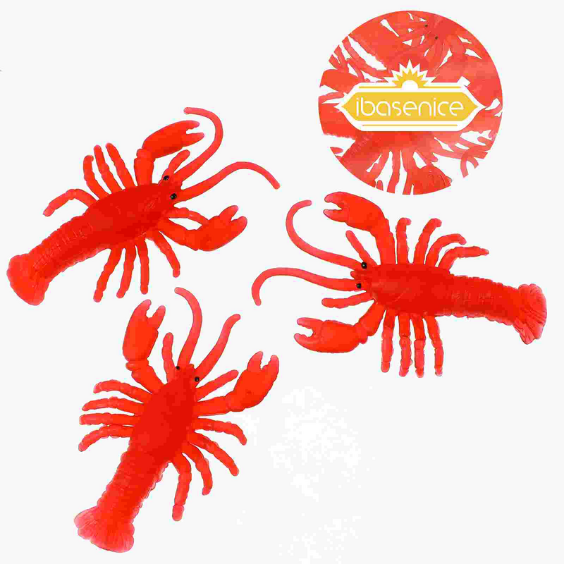 Symulowane raki miękkie zabawki homara ozdoby z raków modele sztuczne zwierzęta morskie dzieci Mini