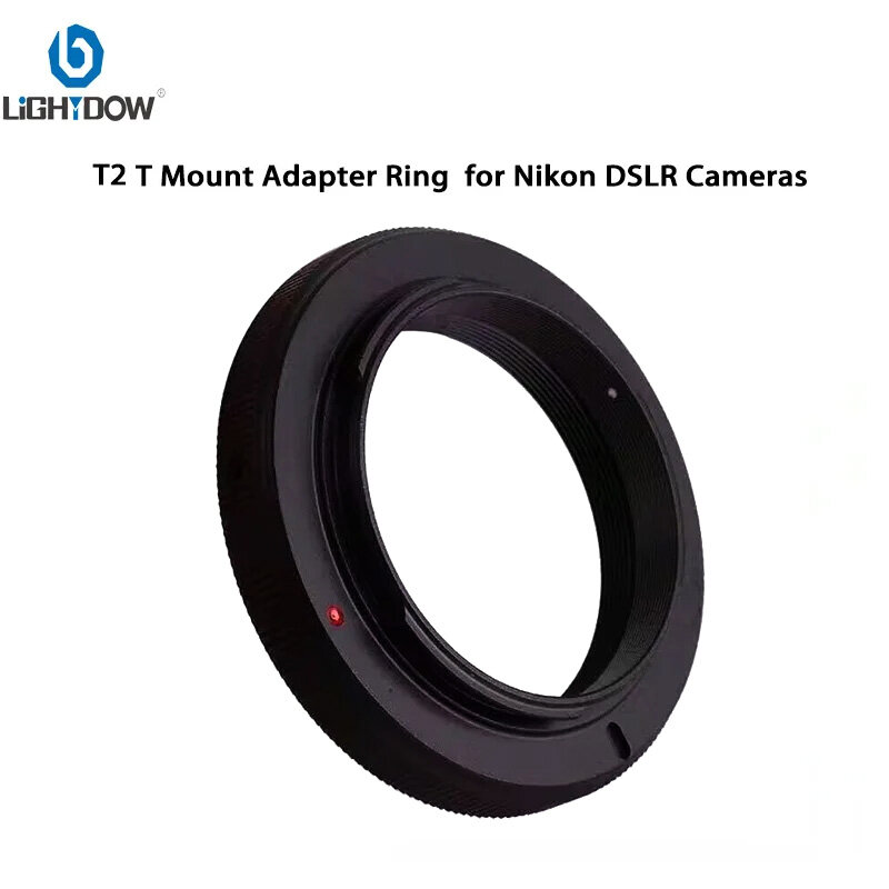 Lightdow T2 adattatore Ring T mount per fotocamere DSLR Nikon D80 D3400 D3100 D750 D7200 D7100 D5500 D5300 D3300 D90 D610