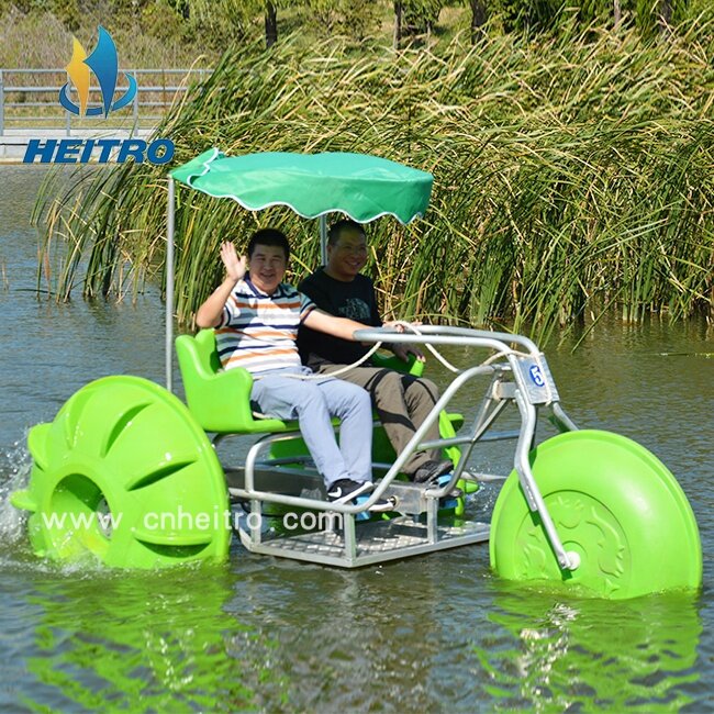 HEITRO adulti ricreativi aqua biciclette water bike pedalò 3 grandi ruote acqua triciclo bici in vendita