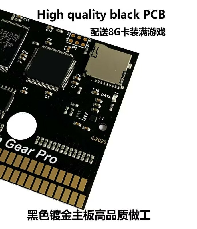 2024 nuova cartuccia di gioco Flash Gear per Sega Game Gear GG Console con scheda Micro TF da 8GB