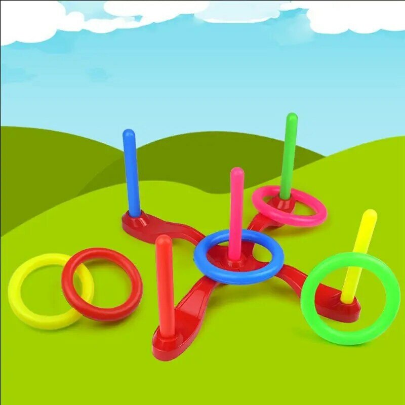 10 peças anéis plástico para lançar alvo, carnaval, quintal, jogos parque, crianças, intelli x90c