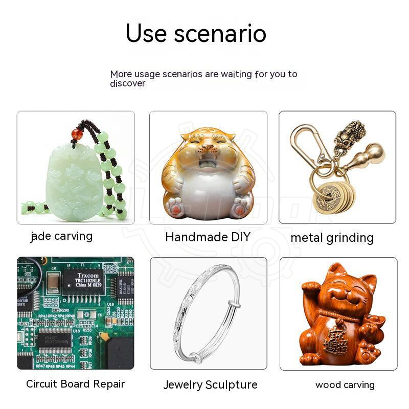 Mini USB Electric Grinder Set, Moedor portátil pequeno, Carpintaria, Ferramenta de escultura de jade, Mini gravura, Pequena moagem caneta