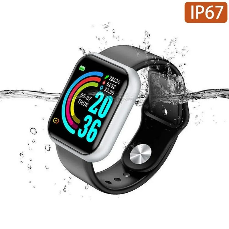 Multifunktion ale Smartwatch Mann Uhr Bluetooth verbunden Telefon Musik Fitness Sport Armband Schlaf monitor y68 Smartwatch d20