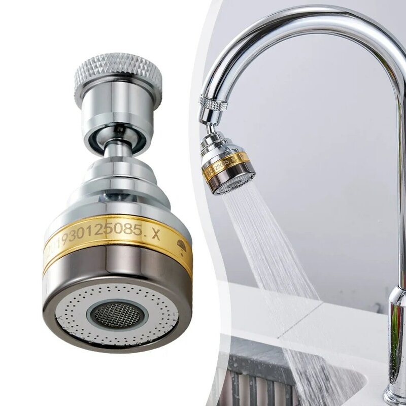 Aerador torneira de cozinha, Water Saving Nozzle, Dupla função, 360 graus rotativo, Pulverizador Tap, Pressão Bubbler