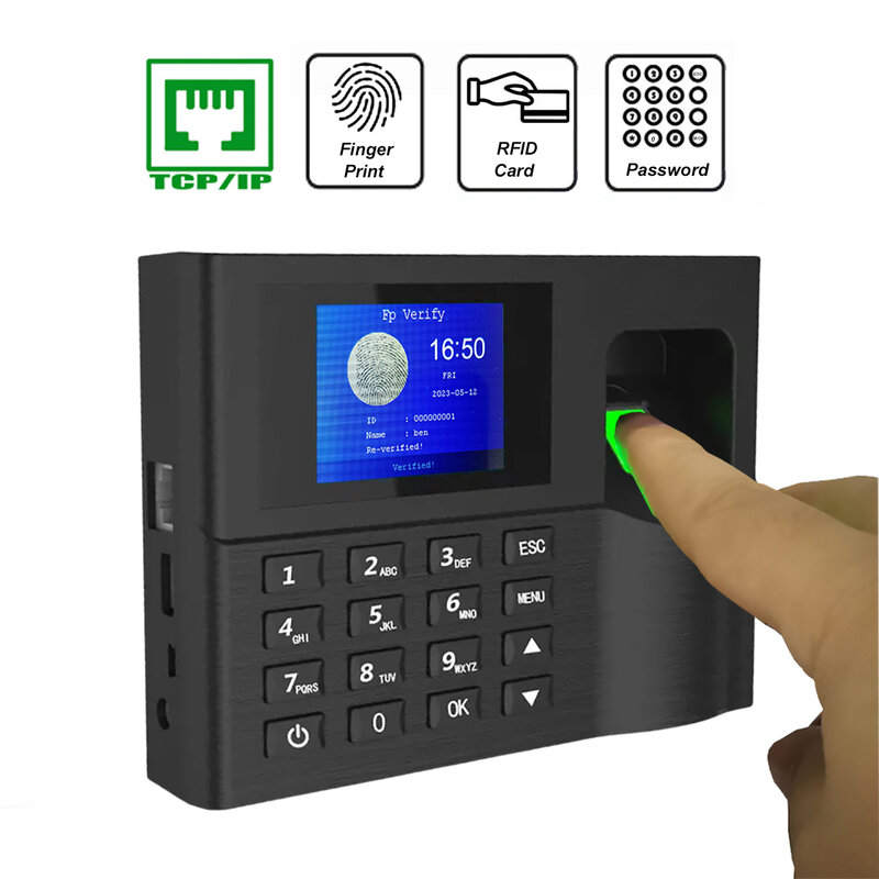 Tcp/ip биометрический отпечаток пальца система управления временем и посещаемость