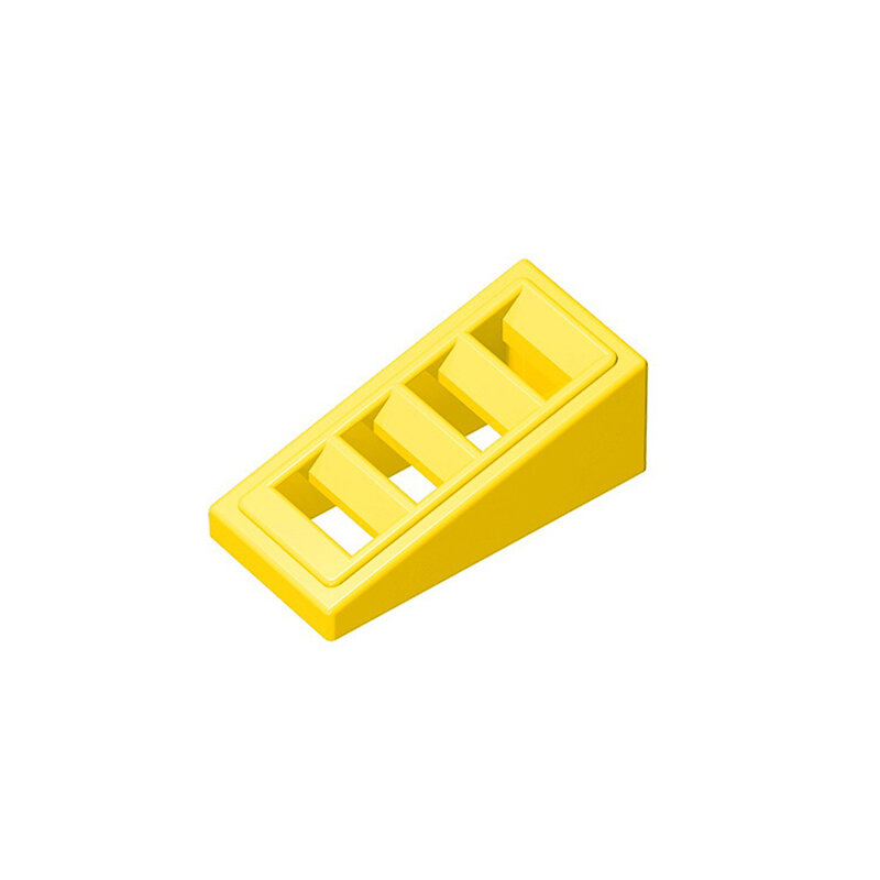 Brinquedo de blocos educativos para crianças, Moc 61409 Slope 18, 2x1x2 e 3 pontos, 4 Slots Brick, compatível com Lego 61409, DIY